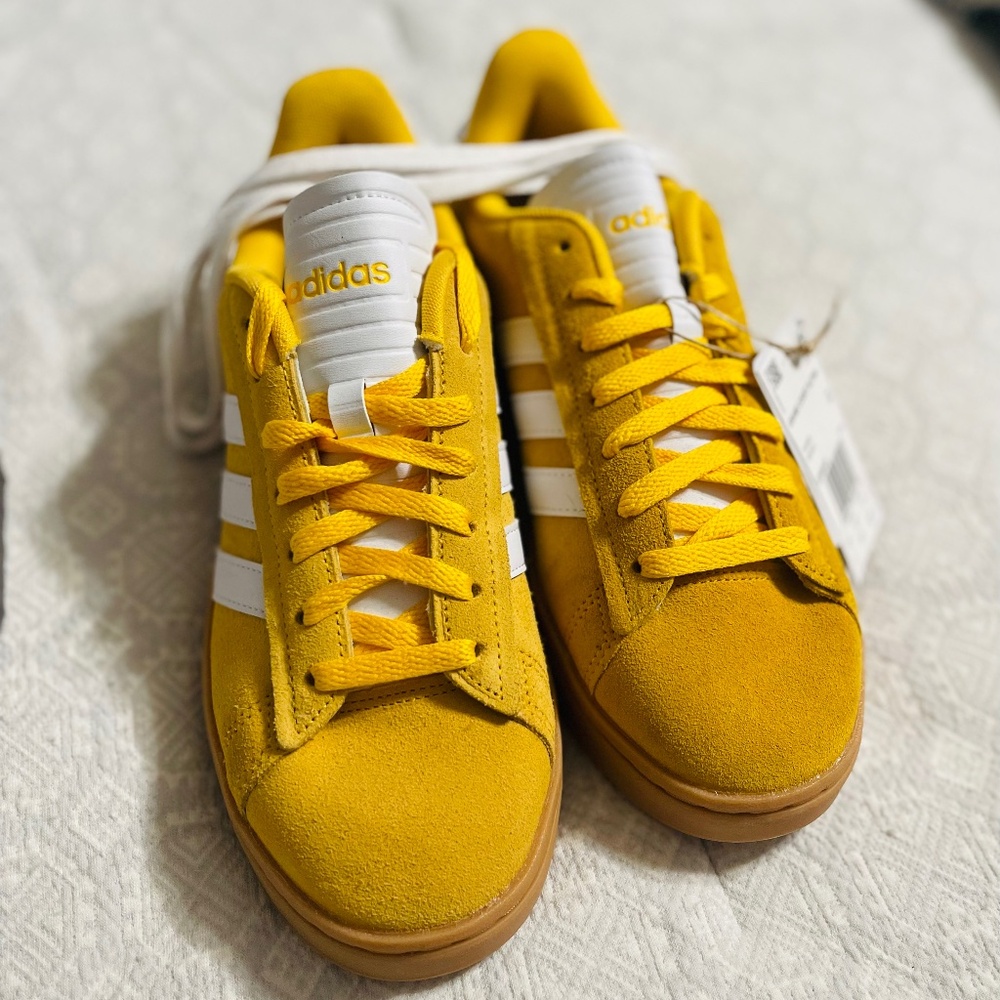 adidas Yellow and White Women's Sneakers